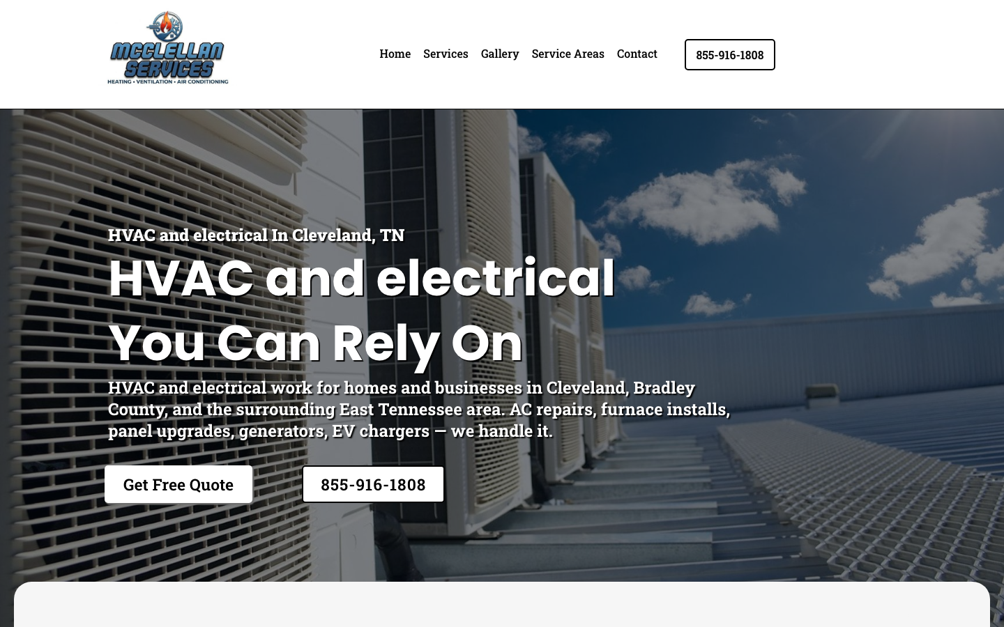 McClellan Services — homepage